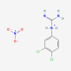 molecular formula C7H8Cl2N4O3 B1588239 3,4-Dichlorophenylguanidinium nitrate CAS No. 65783-11-1