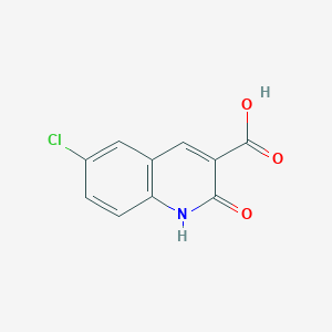 molecular formula C10H6ClNO3 B1588240 6-Chloro-2-hydroxy-quinoline-3-carboxylic acid CAS No. 86209-35-0
