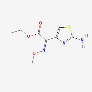 molecular formula C8H11N3O3S B1588245 Ethyl (2Z)-(2-amino-1,3-thiazol-4-yl)(methoxyimino)ethanoate CAS No. 60846-15-3
