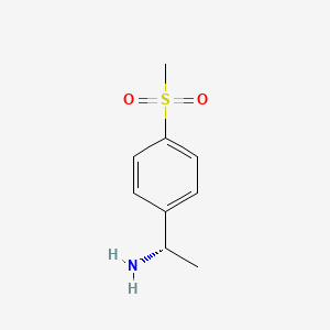 molecular formula C9H13NO2S B1588246 (S)-1-(4-(Methylsulfonyl)phenyl)ethanamine CAS No. 1037798-64-3