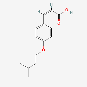 B1588257 (2E)-3-[4-(3-methylbutoxy)phenyl]acrylic acid CAS No. 20718-99-4