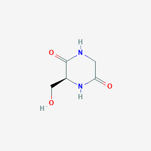 molecular formula C5H8N2O3 B1588267 CYCLO(-GLY-SER) CAS No. 52661-98-0