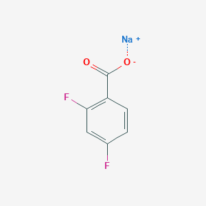 molecular formula C7H4F2NaO2 B158827 Sodium 2,4-difluorobenzoate CAS No. 1765-08-8