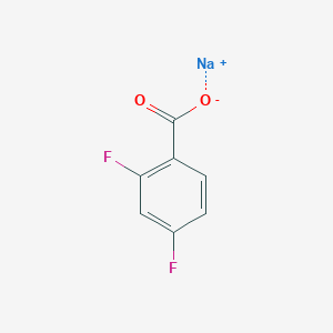 molecular formula C7H3F2NaO2 B158827 2,4-二氟苯甲酸钠 CAS No. 1765-08-8