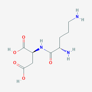 B1588271 L-Aspartic acid, N-L-ornithyl- CAS No. 7327-72-2