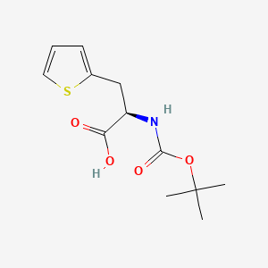 molecular formula C12H16NO4S- B1588272 (2R)-2-[(2-methylpropan-2-yl)oxycarbonylamino]-3-thiophen-2-ylpropanoate CAS No. 78452-55-8
