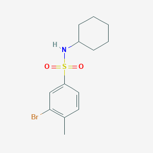 molecular formula C13H18BrNO2S B1588281 N-Cyclohexyl 3-bromo-4-methylbenzenesulfonamide CAS No. 850429-69-5