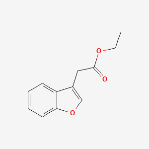 molecular formula C12H12O3 B1588282 乙酸2-(苯并呋喃-3-基)酯 CAS No. 82156-58-9