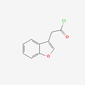 molecular formula C10H7ClO2 B1588283 苯并[b]呋喃-3-乙酰氯 CAS No. 857283-98-8