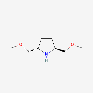 molecular formula C8H17NO2 B1588289 (2s,5s)-2,5-双(甲氧基甲基)吡咯烷 CAS No. 93621-94-4