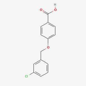molecular formula C14H11ClO3 B1588295 4-((3-Chlorobenzyl)oxy)benzoic acid CAS No. 84403-70-3