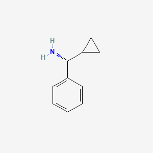 molecular formula C10H13N B1588297 (R)-cyclopropyl(phenyl)methanamine CAS No. 434307-26-3