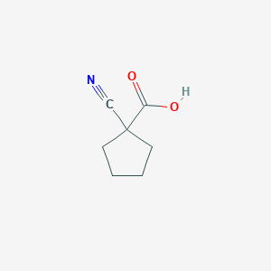 molecular formula C7H9NO2 B1588300 1-Cyanocyclopentanecarboxylic acid CAS No. 540490-54-8