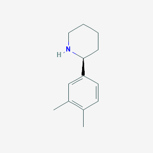 molecular formula C13H19N B1588302 (S)-2-(3,4-Dimethylphenyl)piperidine CAS No. 1213162-87-8