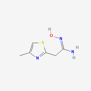 molecular formula C6H9N3OS B1588310 (1E)-N'-羟基(4-甲基-1,3-噻唑-2-基)乙酰胺 CAS No. 875164-25-3