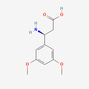molecular formula C11H15NO4 B1588312 (R)-3-Amino-3-(3,5-dimethoxyphenyl)propanoic acid CAS No. 744193-65-5