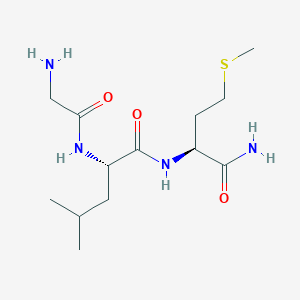 molecular formula C13H26N4O3S B1588315 Gly-leu-met-NH2 CAS No. 4652-64-6