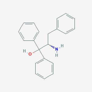 molecular formula C21H21NO B1588319 (S)-2-Amino-1,1,3-triphenylpropan-1-ol CAS No. 79868-78-3