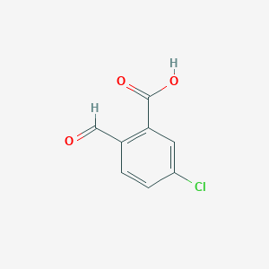molecular formula C8H5ClO3 B1588322 5-氯-2-甲酰基苯甲酸 CAS No. 4506-45-0