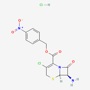 molecular formula C14H13Cl2N3O5S B1588330 p-Nitrobenzyl 7-amino-3-chloro-3-cephem-4-carboxylate hydrochloride CAS No. 53483-70-8