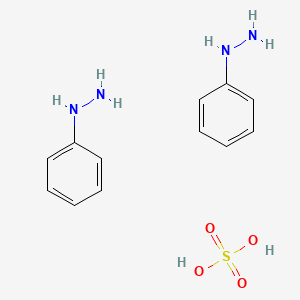 molecular formula C12H18N4O4S B1588331 phenylhydrazine;sulfuric acid CAS No. 52033-74-6