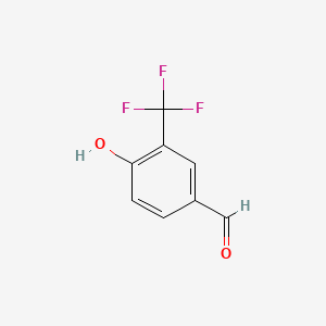 molecular formula C8H5F3O2 B1588340 4-羟基-3-(三氟甲基)苯甲醛 CAS No. 220227-98-5