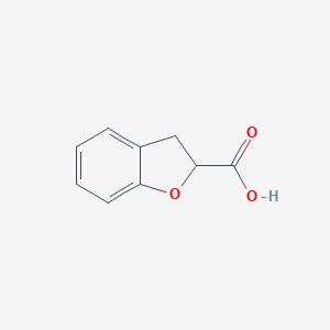 molecular formula C9H8O3 B158835 2,3-Dihydro-1-benzofuran-2-carboxylic acid CAS No. 1914-60-9