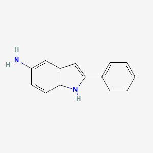 molecular formula C14H12N2 B1588359 2-phenyl-1H-indol-5-amine CAS No. 6855-64-7
