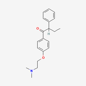 molecular formula C20H25NO2 B1588362 (2RS)-1-(4-(2-(Dimethylamino)ethoxy)phenyl)-2-phenylbutan-1-one CAS No. 68047-07-4