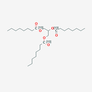 molecular formula C27H50O6 B1588366 Trioctanoin-carboxyls-13C3 CAS No. 65402-55-3