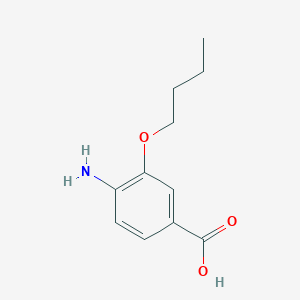 molecular formula C11H15NO3 B1588367 4-Amino-3-butoxybenzoic acid CAS No. 23442-22-0