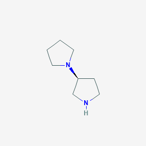 molecular formula C8H16N2 B1588375 (3S)-3-(Pyrrolidin-1-YL)pyrrolidine CAS No. 859282-12-5