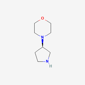 molecular formula C8H16N2O B1588376 4-(3R)-3-Pyrrolidinyl-morpholine CAS No. 511295-94-6
