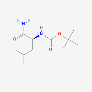 molecular formula C11H22N2O3 B1588377 (S)-tert-Butyl (1-amino-4-methyl-1-oxopentan-2-yl)carbamate CAS No. 70533-96-9