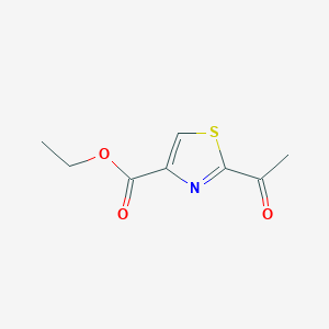 molecular formula C8H9NO3S B1588385 Ethyl 2-acetylthiazole-4-carboxylate CAS No. 160060-21-9