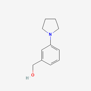 molecular formula C11H15NO B1588405 (3-Pyrrolidin-1-ylphenyl)methanol CAS No. 859850-72-9