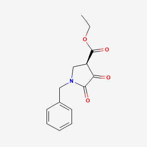 ethyl (3R)-1-benzyl-4,5-dioxopyrrolidine-3-carboxylate
