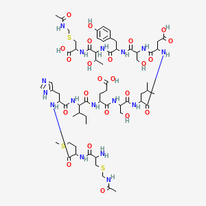 molecular formula C63H98N16O23S3 B1588412 (Cys(acm)20,31)-egf (20-31) CAS No. 89991-90-2