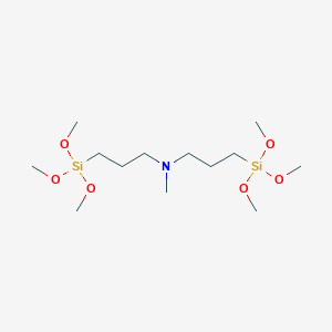 molecular formula C13H33NO6Si2 B1588413 Bis(3-trimethoxysilylpropyl)-N-methylamine CAS No. 31024-70-1
