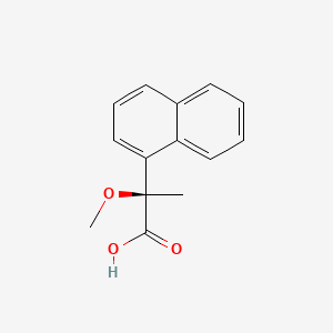 molecular formula C14H14O3 B1588421 (R)-(-)-2-Methoxy-2-(1-naphthyl)propionic Acid CAS No. 63628-26-2