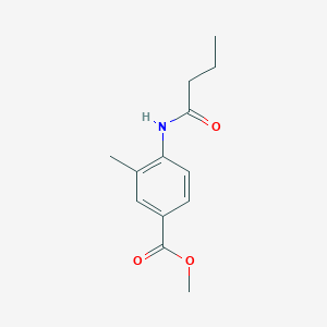 molecular formula C13H17NO3 B1588429 甲基4-丁酰胺基-3-甲基苯甲酸酯 CAS No. 301533-59-5