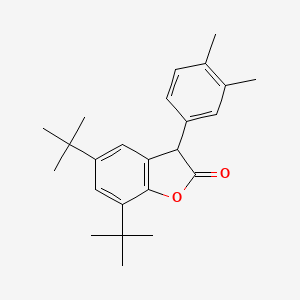 molecular formula C24H30O2 B1588434 5,7-di-tert-butyl-3-(3,4-dimethylphenyl)benzofuran-2(3H)-one CAS No. 164391-52-0