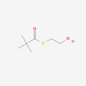 molecular formula C7H14O2S B1588437 S-(2-Hydroxyethyl) 2,2-dimethylpropanethioate CAS No. 153121-88-1