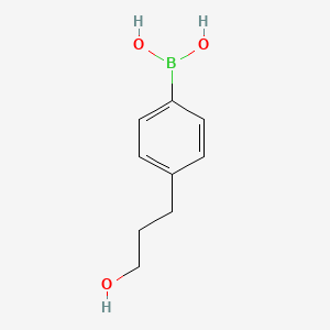 molecular formula C9H13BO3 B1588442 4-(3-羟基丙基)苯硼酸 CAS No. 850568-48-8