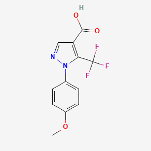 molecular formula C12H9F3N2O3 B1588444 1-(4-Methoxyphenyl)-5-(trifluoromethyl)-1H-pyrazole-4-carboxylic acid CAS No. 98534-83-9