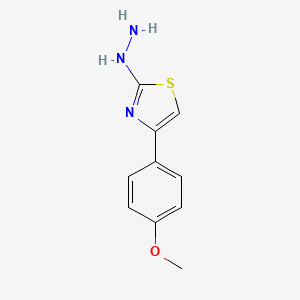 molecular formula C10H11N3OS B1588445 [4-(4-Methoxy-phenyl)-thiazol-2-yl]-hydrazine CAS No. 4871-25-4