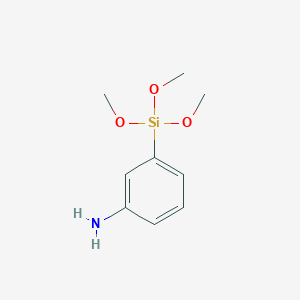 molecular formula C9H15NO3Si B1588455 m-AMINOPHENYLTRIMETHOXYSILANE CAS No. 70411-42-6