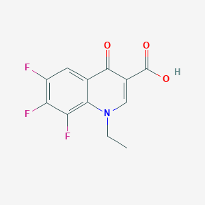 molecular formula C12H8F3NO3 B1588456 1-Ethyl-6,7,8-trifluoro-4-oxo-1,4-dihydroquinoline-3-carboxylic acid CAS No. 75338-42-0