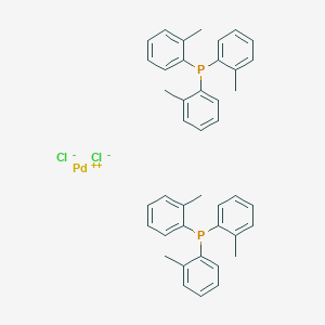 molecular formula C42H42Cl2P2Pd B1588481 Dichlorobis(tri-o-tolylphosphine)palladium(II) CAS No. 40691-33-6