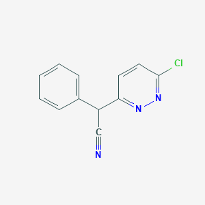 molecular formula C12H8ClN3 B1588485 2-(6-Chloropyridazin-3-yl)-2-phenylacetonitrile CAS No. 73535-73-6